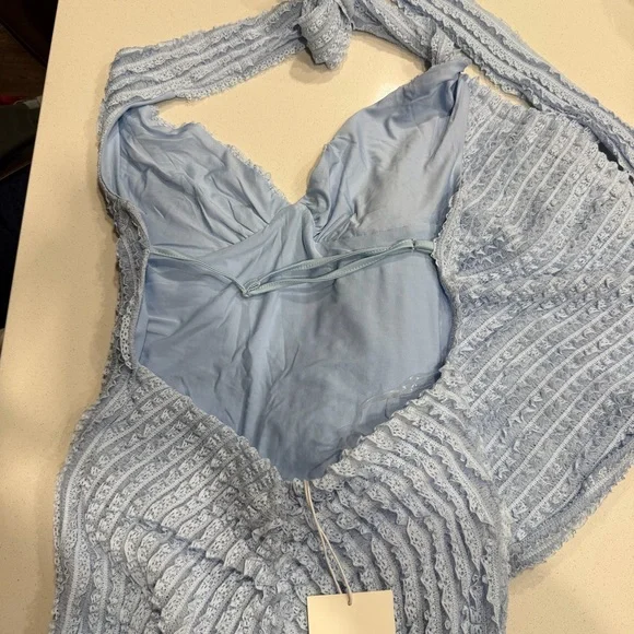 NWT PEPPERMAYO Chantelle Maxi Dress - Blue - Picture 6 of 6